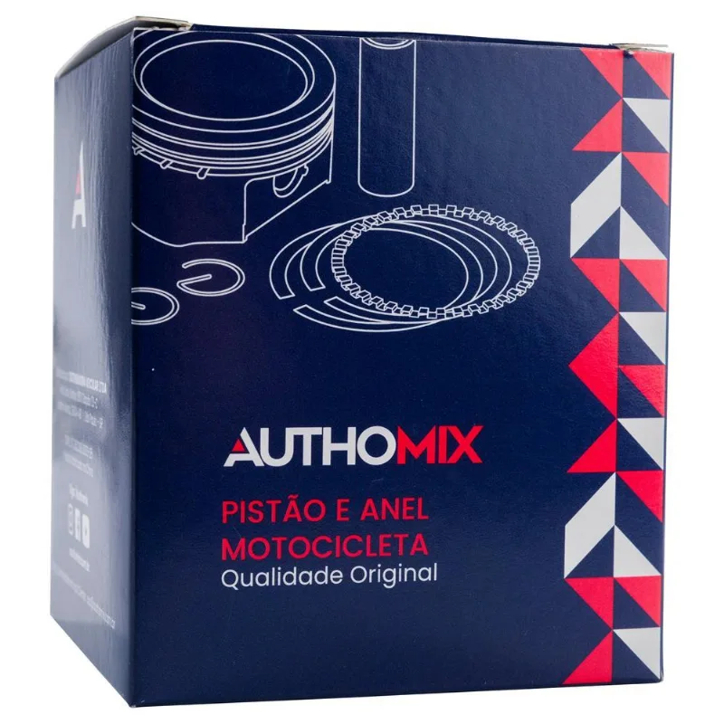Pistão Com Anel Authomix / Xtz 150 Crosser - Pa7981675