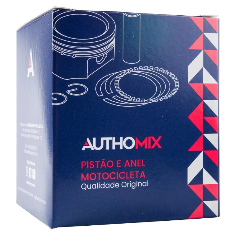 Pistão Com Anel Authomix / Intruder 125 / En 125 Yes