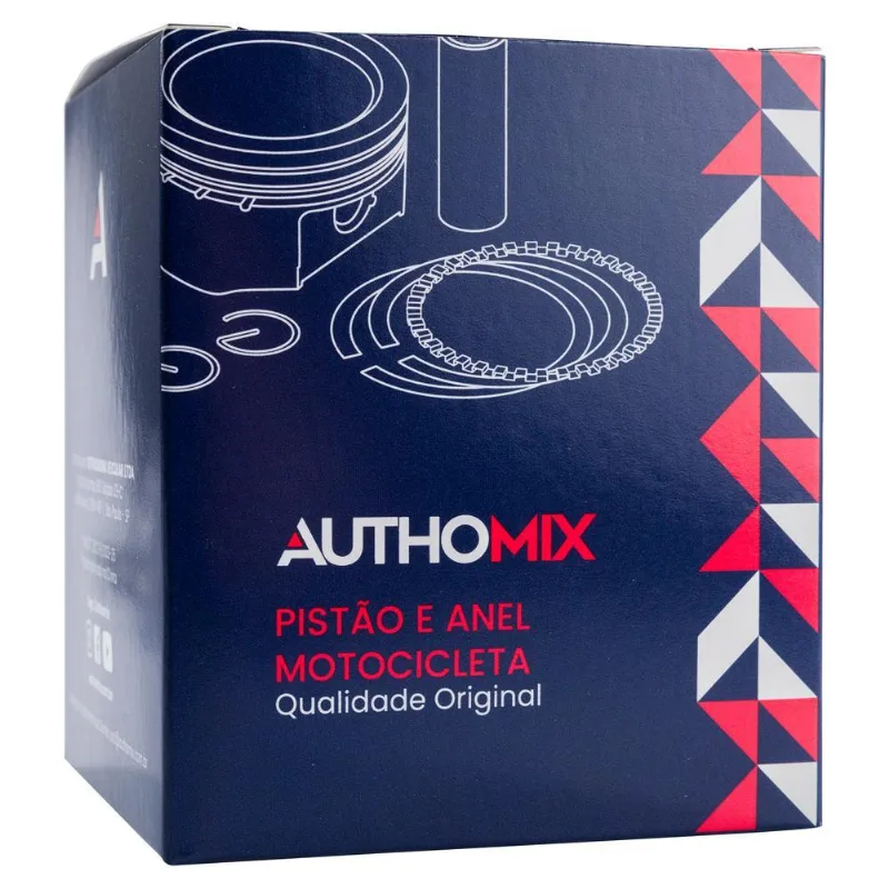 Pistão Com Anel Authomix / En 125 Yes / Intruder 125