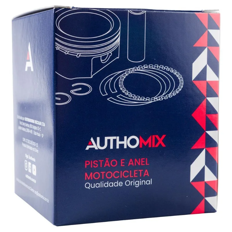 Pistão Com Anel Authomix / Pop 110i / Biz 110i - Pa7985525