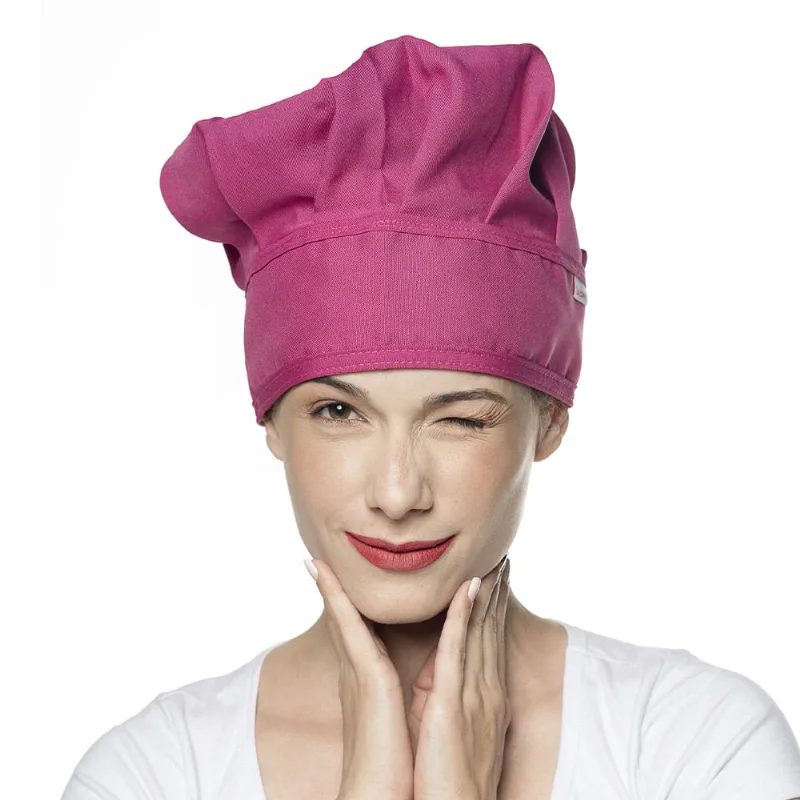 Chapeu do Chef - Touca Mestre Cuca PINK Unisex Regulavel