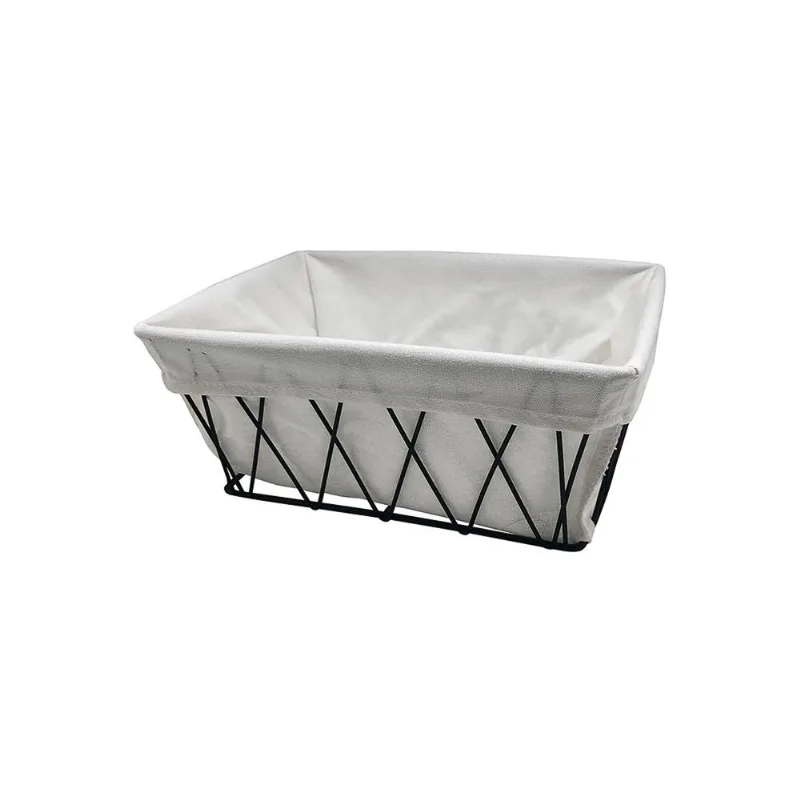 Cesto Oikos Aramado Com Forro M 18Cm Pt