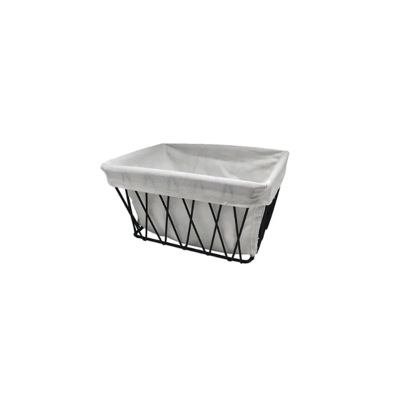 Cesto Oikos Aramado Com Forro P 15Cm Pt