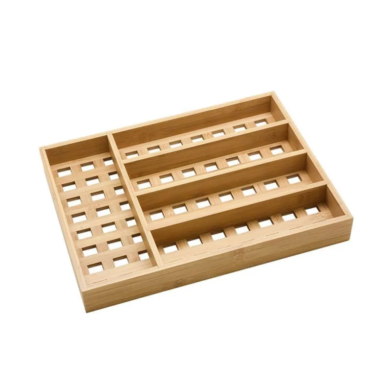 Porta Talheres Vazado De Bambu Quadrado Oikos - Oikos - Utilidades Domesticas