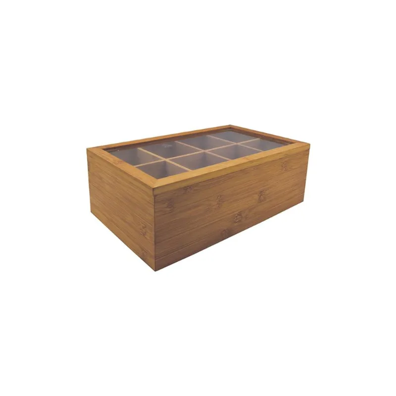 Caixa Decorativa Bambu Com 8 Nichos - Mes02488Nat - Oikos