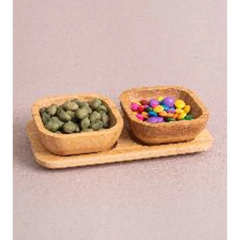Conjunto 2 petisqueiras de bambu Oikos