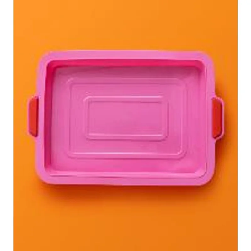 Forma retangular de silicone rosa Oikos