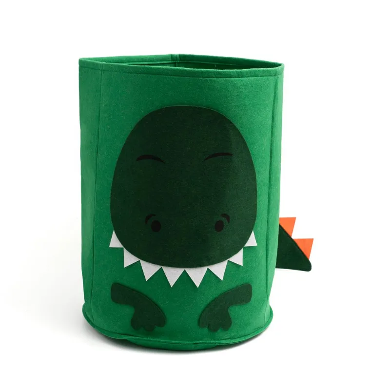 Cesto Infantil De Feltro Dinossauro Oikos