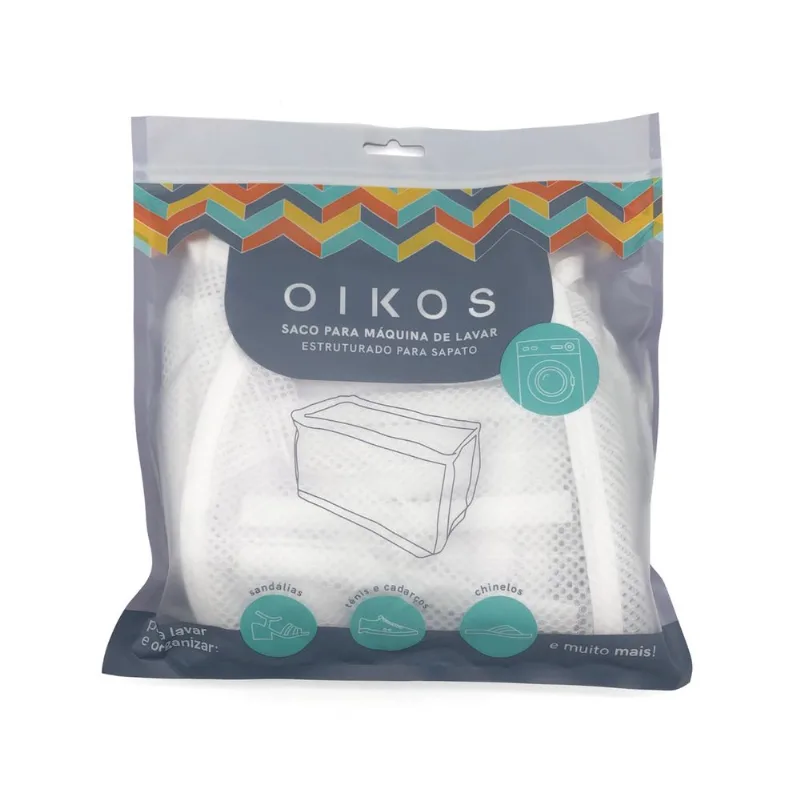Saco Para Maquina De Lavar Estruturado Para Sapatos Oikos