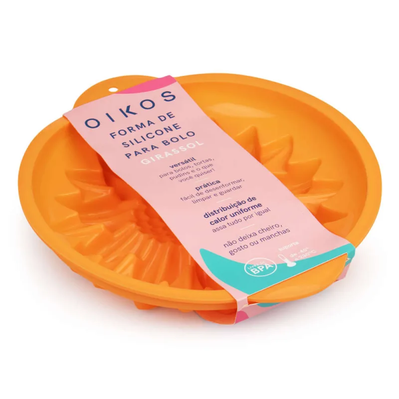 Forma de Silicone Bolo Girassol Oikos - OIKOS - Demais Categorias