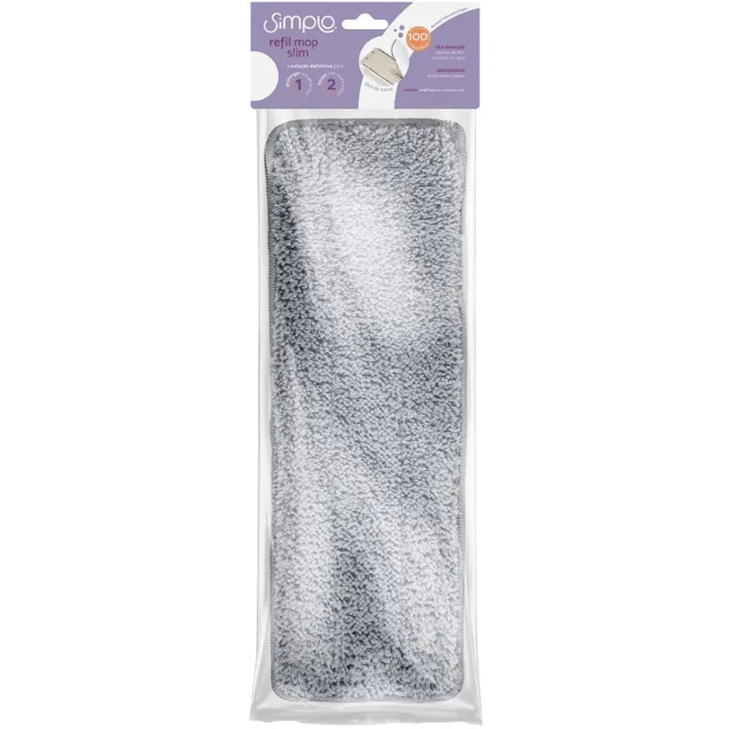 Refil de Microfibra para Mop Slim Simplo