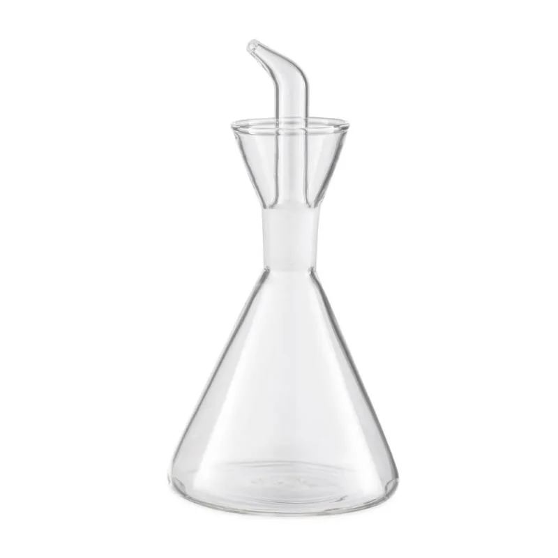Galheteiro Bico Dosador 250ml Borea Oikos Vidro Transparente Porta Condimentos Azeite Vinagre