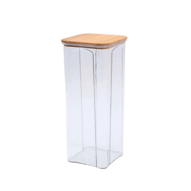 Pote em Acrílico Tampa Bambu Oikos 2L