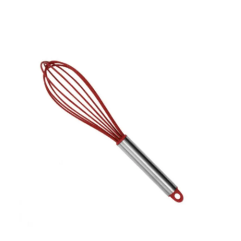BATEDOR DE OVOS DE SILICONE CABO INOX