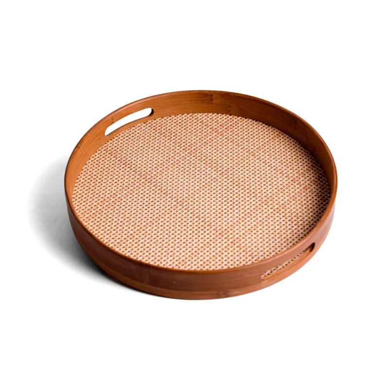 Bandeja Redonda de Bambu Oikos 35cm
