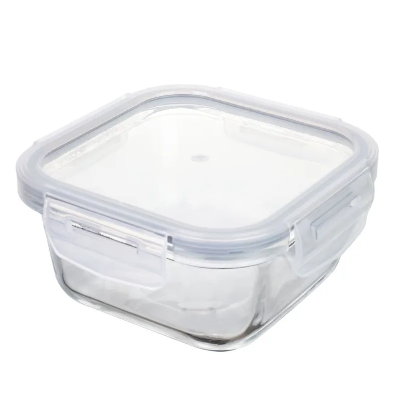 Pote de Vidro Hermético Quadrado Mozcada 380ml