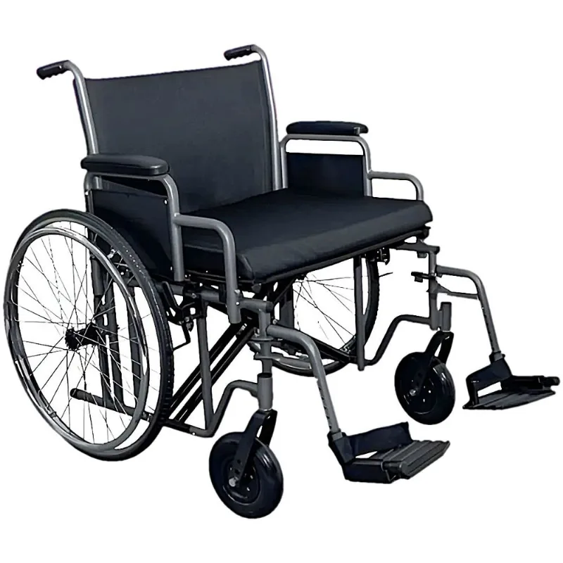 Cadeira de Rodas Plus Size AC30 250 Kg Preta