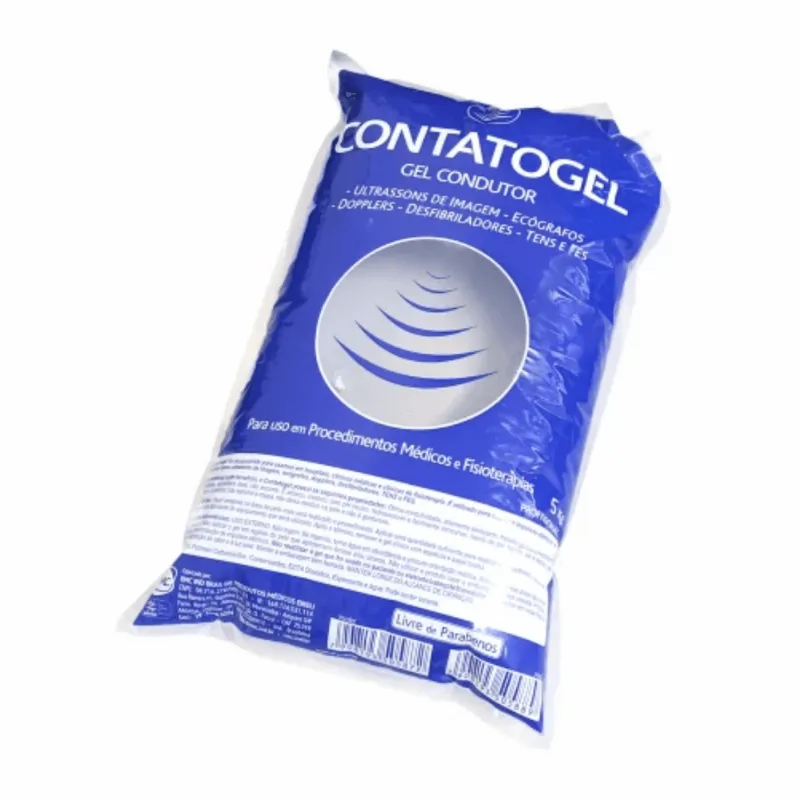 CONTATO GEL - BAG 5 KG INCOLOR - GEL CONDUTOR PARA MEIOS DE CONTATO