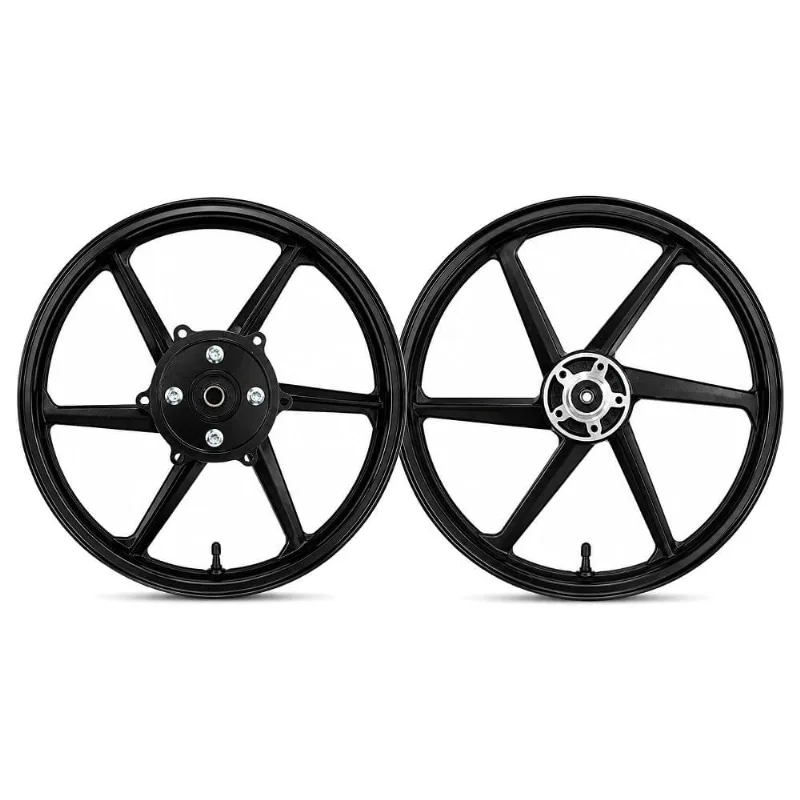 Aro Liga Leve Gear Bros 125/150 2003 A 2015 KS Tambor 6 Pontas Preto (MP)