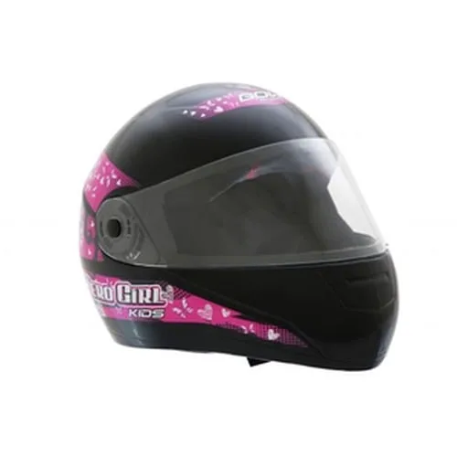 Capacete Gow Infantil Hero 54 225448 Preto/Rosa - Gow