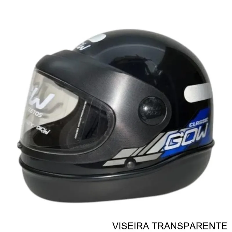 Capacete Gow Interlagos Classic Preto E Azul 60 (MP)