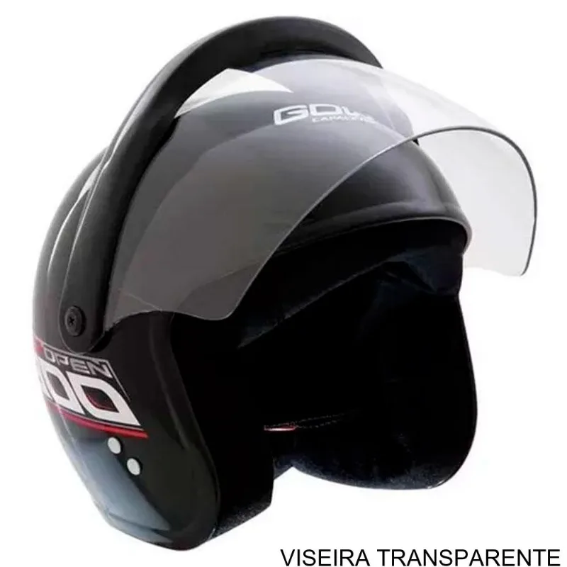 Capacete Gow Interlagos Open 300 Preto 56 238453 (MP) - Gow