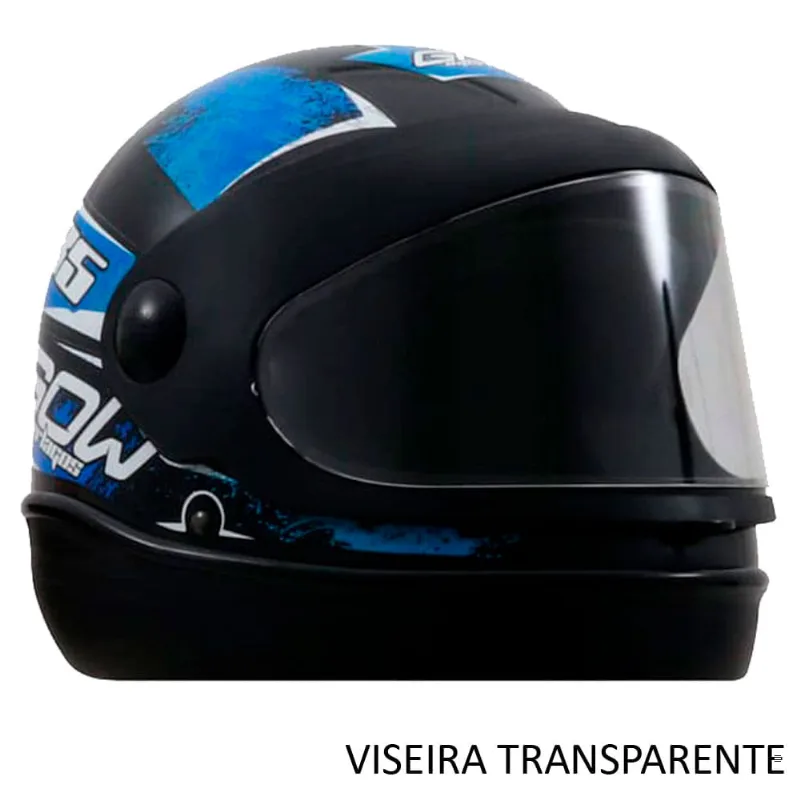 Capacete GOW Interlagos Preto E Azul 58 (MP) - Gow