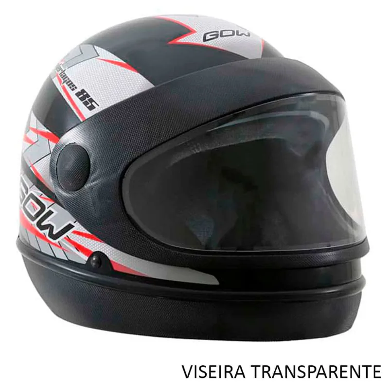 Capacete GOW Interlagos Preto E Prata 58 (MP) - Gow
