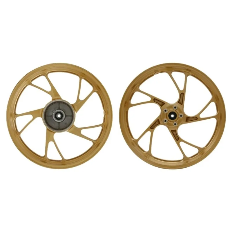 Aro Liga Leve Gear Titan 160 2016 A 2025 ESD Disco 5 Pontas Pé De Galinha Dourado (MP)