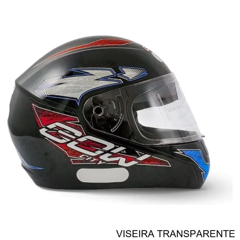 Capacete Gow City Preto E Vermelho 56 (MP) - Gow
