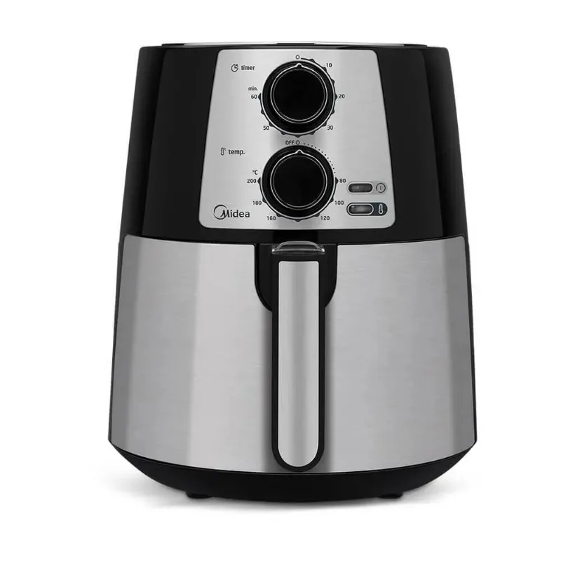 Fritadeira Elétrica Air Fyer Midea FRP 3,5 Litros 1250W Antiaderente Inox - 220V