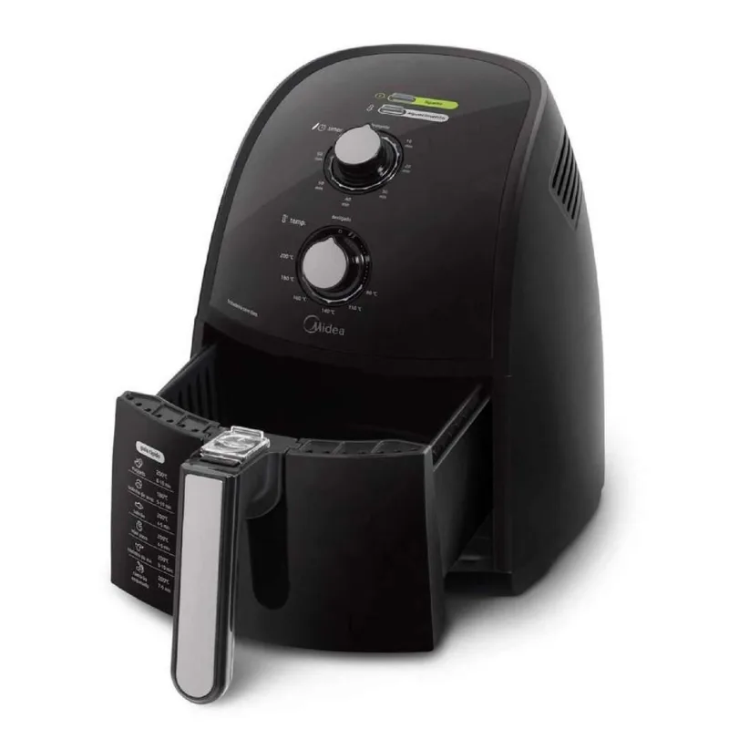 Fritadeira Sem Óleo Air Fryer Midea Frp41, 4 Litros - Preta - Midea