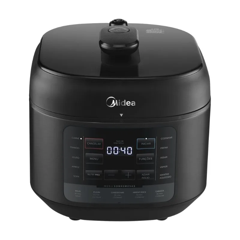 Panela de Pressão Elétrica Midea 5L NutriPro Preto / 220 - Midea