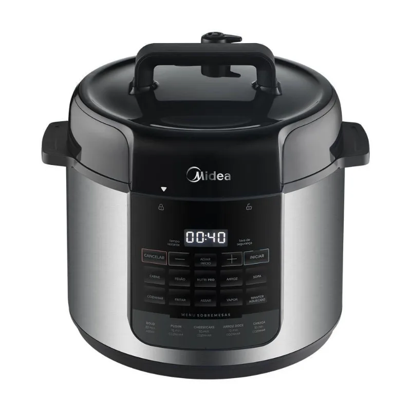 Panela De Pressão Elétrica Midea 5L Nutripro Inox PP5MS2 220V - Midea