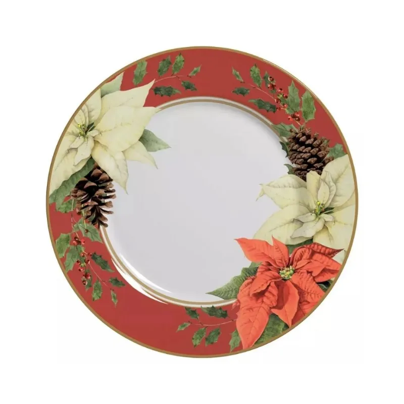 Prato Raso Mariah Vermelho Natal (8018-101)