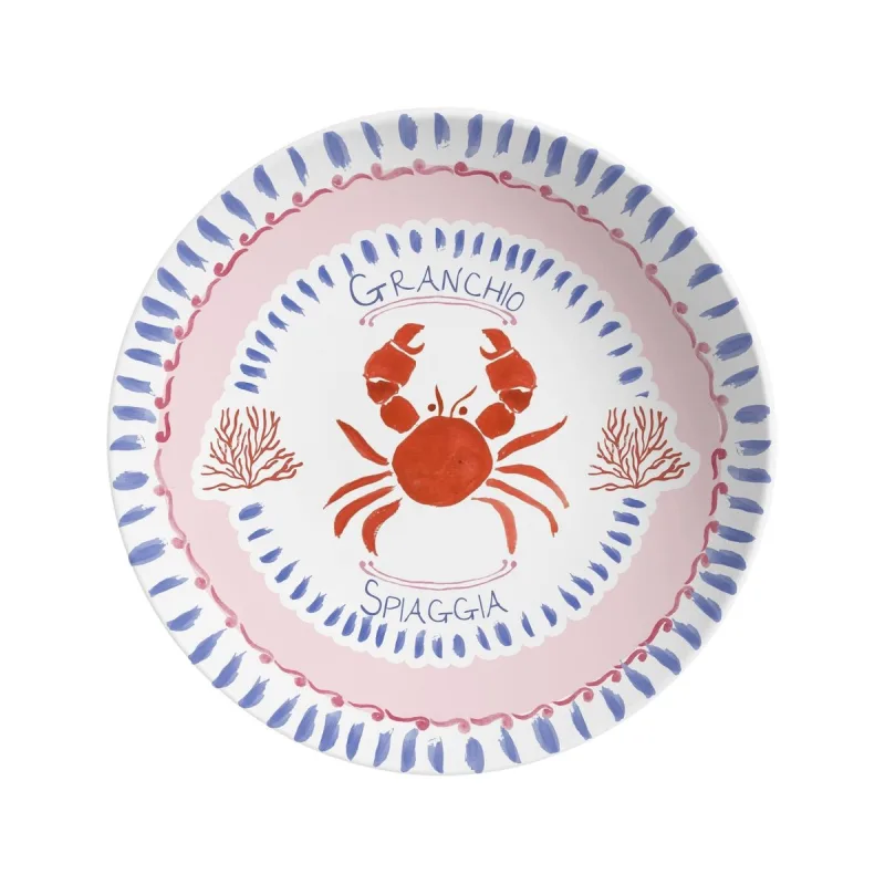 Prato Fundo Alleanza Decorado Di Mare 25cm - Alleanza - Utilidades E Casa