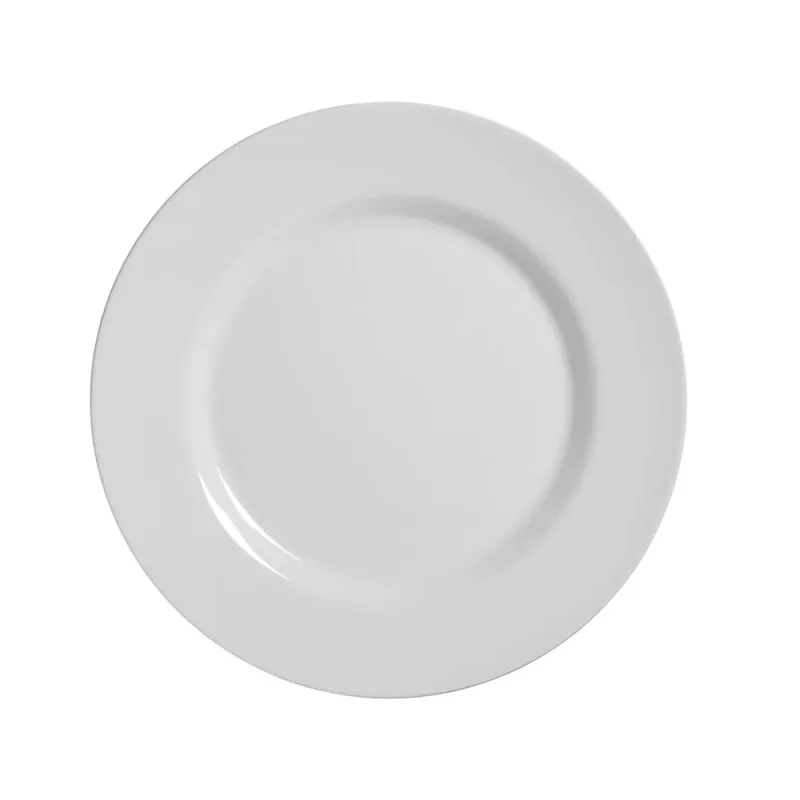 Prato de Sobremesa Alleanza Cerâmica Branco 19.5cm - Alleanza