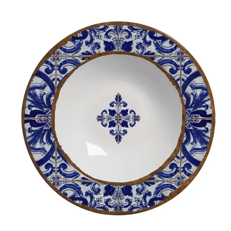 Prato Alleanza Fundo Coimbra Cerâmica Decorado 25cm