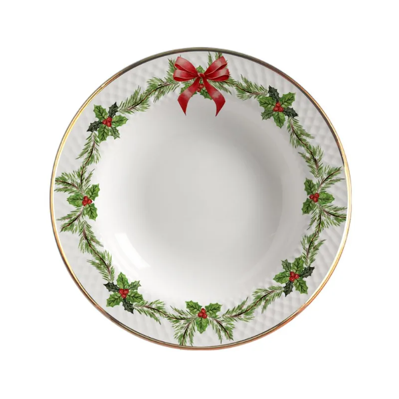 Prato Fundo Splendor Filete Ouro 25cm - Alleanza Prato Fundo Splendor Filete Ouro 25cm Alleanza - Alleanza