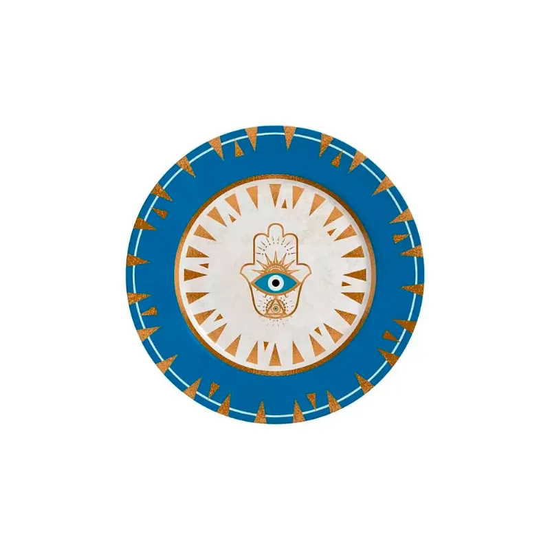 Prato para Sobremesa Olho Grego 19,5CM - 1181-103 - Alleanza