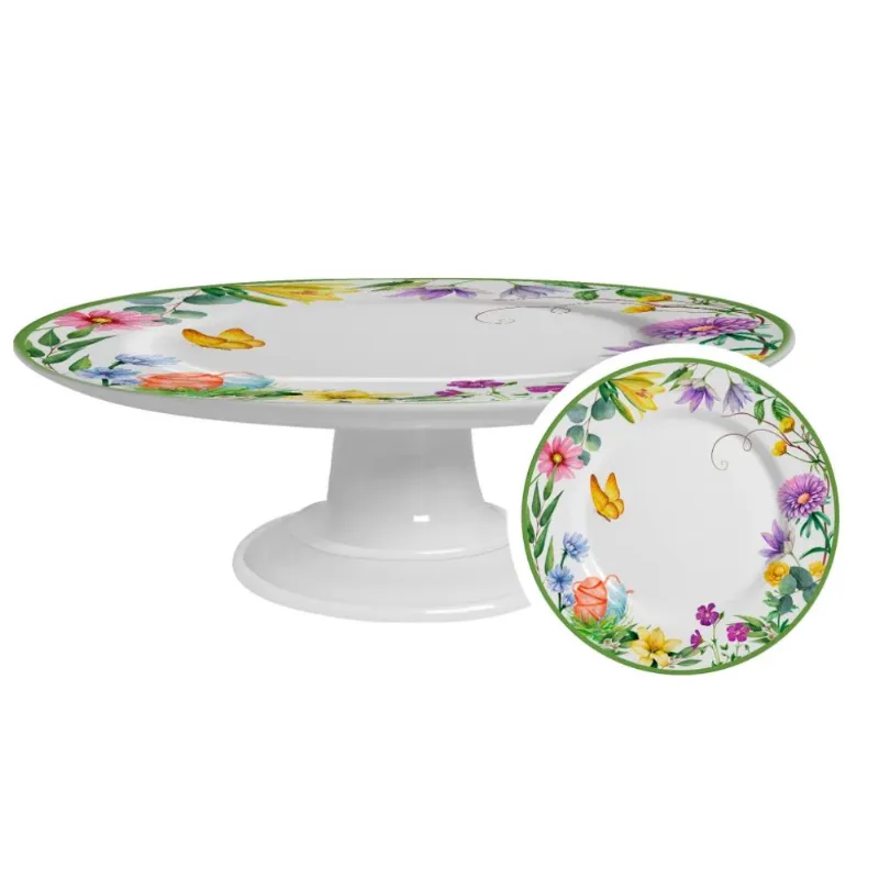 Boleira Com Pe Ceramica Pascoa Easter Garden Alleanza