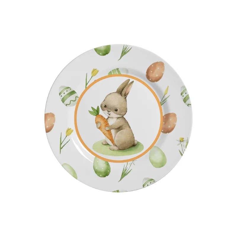 PRATO SOBREMESA FOLLOW THE BUNNY PASCOA