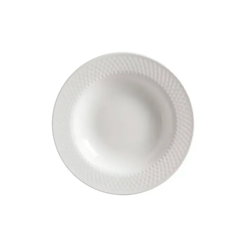 Prato Fundo Alleanza Cerâmica Split G Branco 25cm - Alleanza - Utilidades E Casa