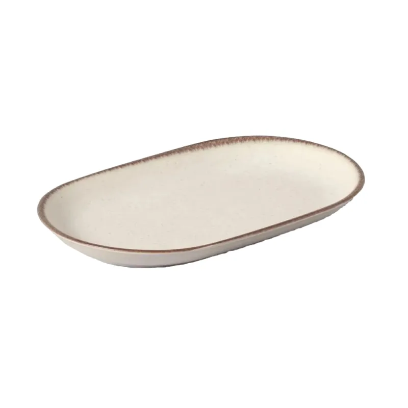 Travessa Alleanza Cerâmica Vanilla 34cm - Alleanza