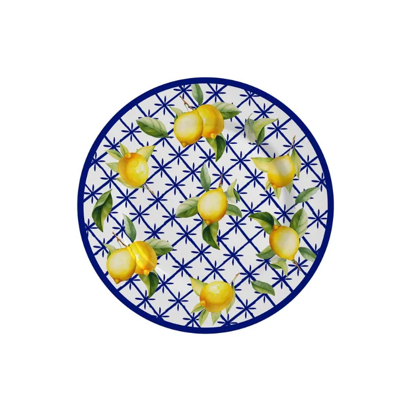 Prato Sobremesa Flat Limone 21Cm - 1103 - Alleanza