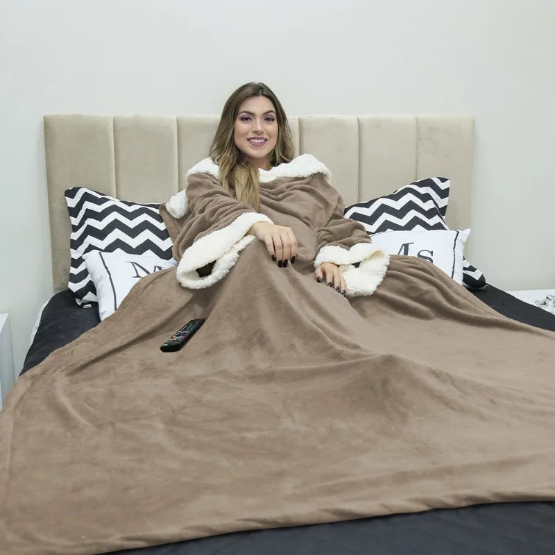 Cobertor Para Tv Confortável De Mangas Casa Dona