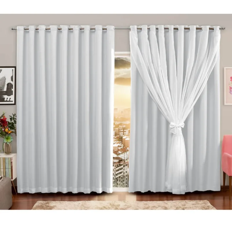 Cortina Blackout C/voil 280m X 280m Branco