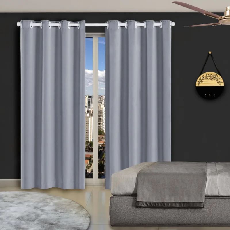 Cortina para Quarto e Sala Blackout Gelo 2,80 X 1,80 Metros Casa Dona