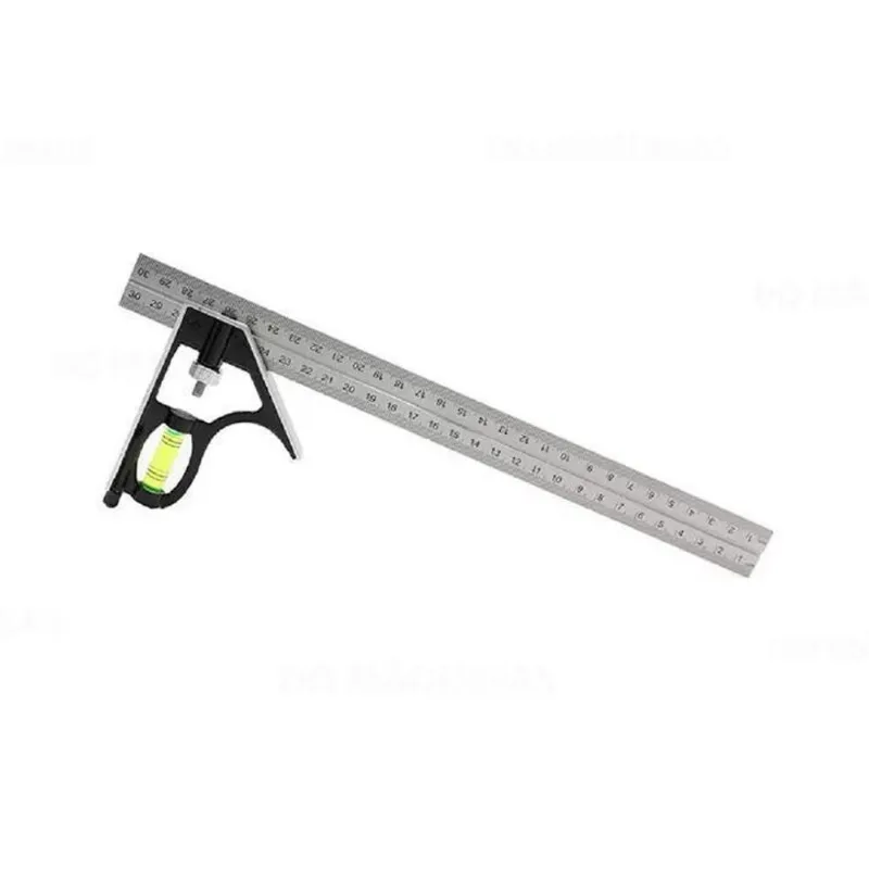 Regua Com Nivel 45/90/120 12 30cm Titanium 05483