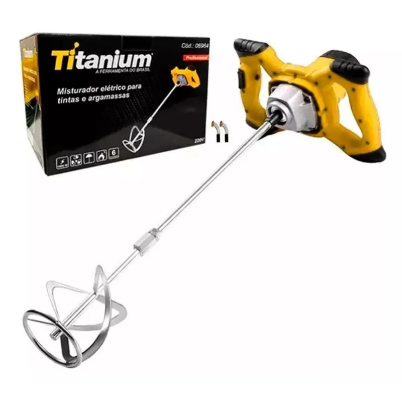 Misturador De Tinta Argamassa Gesso Textura 1600w